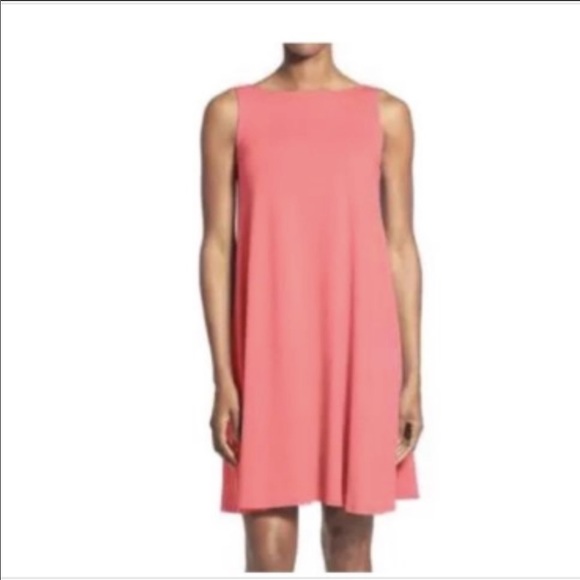 NWT Eileen Fisher Bateau Neck Knee Length Dress - Picture 1 of 9